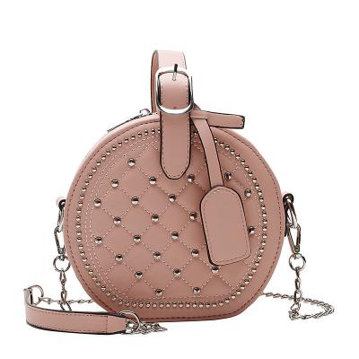 China Luxury women's round bag PU bag handbag high quality brand design famous women's handbag for sale