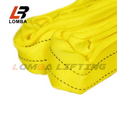 China Wholesale Lifting Tool Safety 6:1 7:1 Polyester Around Endless Webbing Slings Lifting Belt for sale