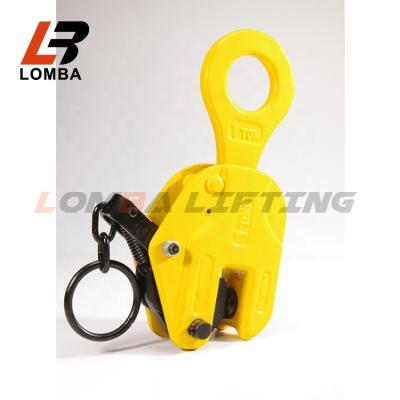 China Industrial Equipment 2 Ton Drop Forged Hanging Pipe Vertical Lifting Clamp for sale