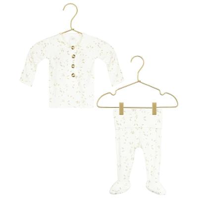 China Breathble Baby 95%bamboo/5%spendex Footie Pajamas Baby And Toddlers Comfortable High Quality Pajamas Set for sale