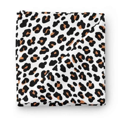 China PORTABLE High Quality Baby Leopard Cotton Bamboo Muslin Wrap Blanket for sale