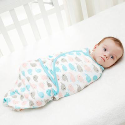 China Anti-pilling Baby Adjustable Easy Wrap Muslin Wrap Wra Baby Sleeping Bag for sale