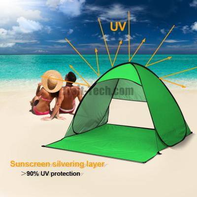 China Steel Wire Flat Portable Waterproof Camping Tent , 2 3 Person Cabin Pop Up Pop UP Beach Tent for sale