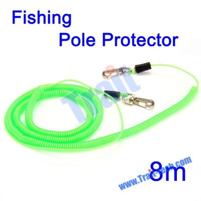 China 8M Extendable Elastic Longline Fishing Rope Fish Pole Protector Stretch Rope With Steel Fishing Tackle for sale