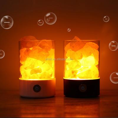 China Blaze Fire m2 Crystal Salt USB Colorful Negative Ion Night Light Lamp New Coming Night Light USB for sale