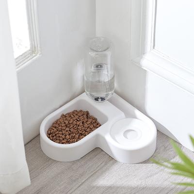 China Wholesale Automatic 2 in 1 Automatic Dog Water Pet Feeder Drinking Food Bowl for sale