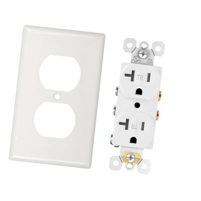 China Easy Installation RT20 American Standard TR Tamper Resistant NEMA 5-20r 20 Amp Duplex Receptacle USA Wall Outlet for sale