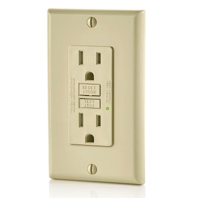 China American GT 15a 125v Self Testing Gfci Tamper Resistant Self-Test Self-Test Universal Power Socket Outlet for sale