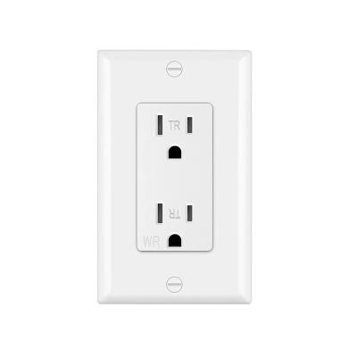 China Easy Installation DW 15A 125V American Us Standard Electrical Decorator Receptacle NEMA 5-15r Receptacle for sale