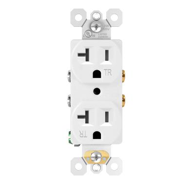 China American Standard CT20 TR Easy Installation Tamper Resistant Duplex Electrical Outlet for sale