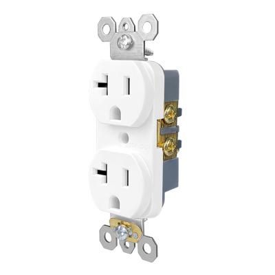 China Easy Installation R20 American Us Standard High Power Electrical Receptacle Duplex Safety Duplex Receptacle for sale