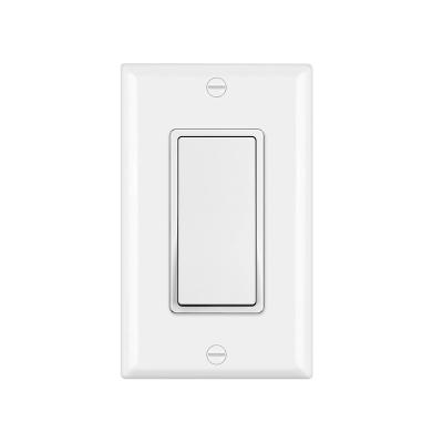 China DS 15a 120v/277v American Standard Residential Decra Single Pole Light Switch in White for sale