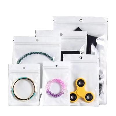 China Moisture Proof With Logo Clear Frosted Zipper Jewelry Pocket Small Dust Bags Packaging Bags for sale