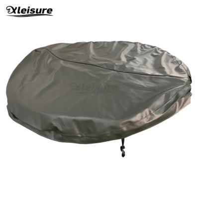 중국 spa hot tub vinyl leather cover skin round lid for heated wooden tub  without foams for hot tub whirlpool 판매용