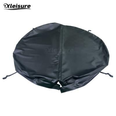 China Excellent Material round black spa cover encasing the skin  for hot tub wooden and inflatable spa cover for sale