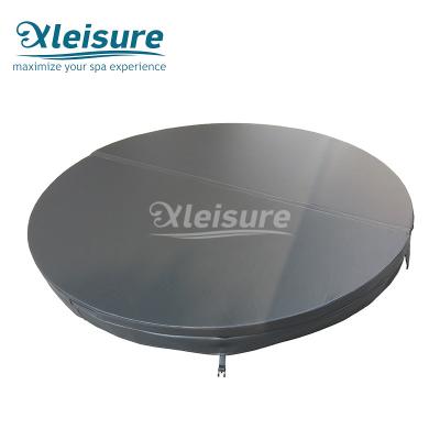 China Custom Lazy Spa Inflatable Cover Insulation Black Round Hot Tub Lid for sale