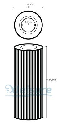 China SGS Hot Springs Spa Filter Cartridge , Spa Water Filter Cartridge for sale