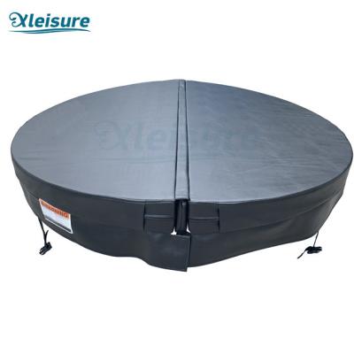 Chine Couvertures imperméables extérieures de station thermale de baquet chaud pour le baquet extérieur en cuir rond de tourbillon pour la station thermale de massage à vendre