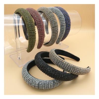 China Fashional Lady Hair Band Women Designer Headbands Rhinestone Headband Hair Accessories Sale Women Pretty Big Best for sale