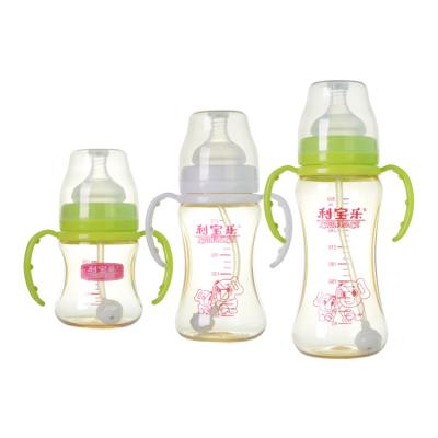 China 120ml 210ml 300ml BPA free ppsu feeding bottle aerodynamic shape baby bottle BPA free baby milk bottle for sale