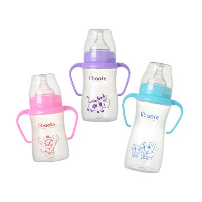 China Wholesale BPA Free Wide Neck Silicone Nipple PP Material Baby Milk Bottle For Baby Feeding BPA Free Custom Logo for sale