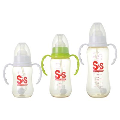 China Factory Price BPA Free Baby OEM Feeding Bottle 120ml 180ml 270ml Food Grade Silicone Breastmilk Bottle For New Baby Infant for sale