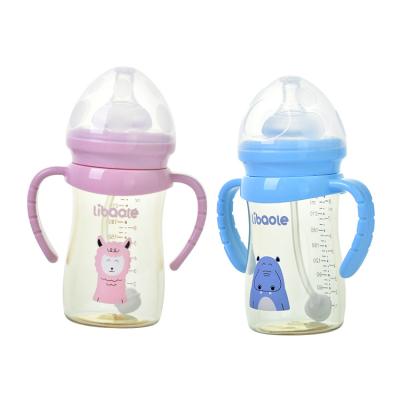 China Wholesale PPSU BPA Free Plastic Baby Feeding Bottle Wide Neck Eco-Friendly Storage Milk Plastic Water Bottle for sale