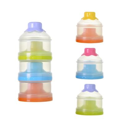 China BPA Free Multifunctional Portable Baby Food Storage Box Three Layers, Milk Powder Box Baby Snack Container for sale