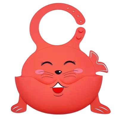 China 100% BPA Free Eco-Friendly Silicone Waterproof Easily To Clean Newborn Prevent Drool Silicone Custom BABY Bibs for sale