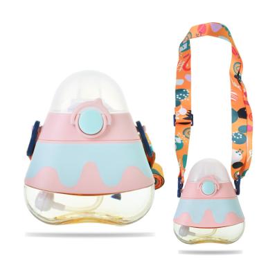 China New Design 300mL 10oz PPSU BPA Free Portable Kids Sippy Cup With Adjustable Strap for sale