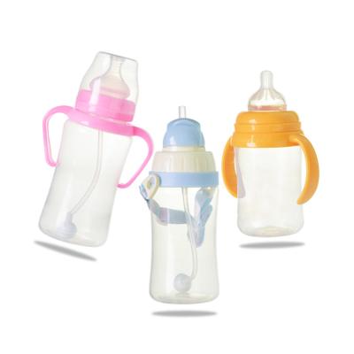 China BPA Free Spill Proof PP Material 240ml 300ml Cute Clog Free Training Sippy Cup Baby Bottle for sale