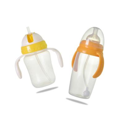 China 240ml 330ml PP BPA Free Silicone Nipple Nipple Baby Bottle Feeding Baby Water Bottle for sale