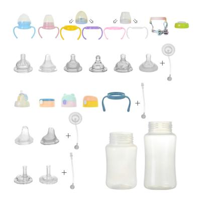 China OEM ODM BPA 8oz 10oz pp logo baby bottle high quality wholesale custom made free Wide-neck for sale