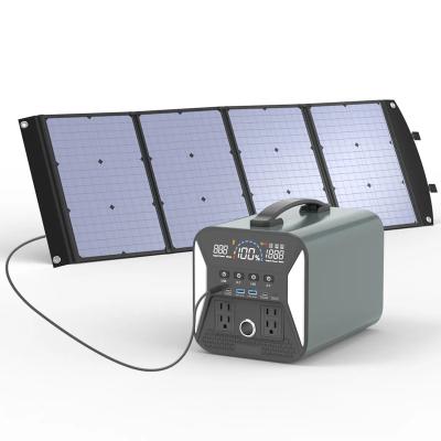 China Type C 500w portable banks and system power station with solar panel for mobile phone for sale