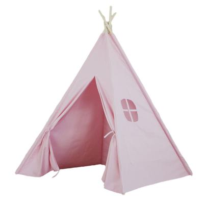 China Indian Toy Wuyi Guandi Four Poles cotton indoor and outdoor play theater house fabric girl child children tent for sale