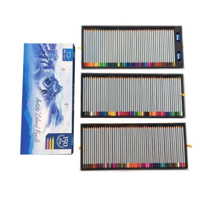 China Drawing Writing Soft Lead Wholesale 7 Inch 150 Color Plastic Hex Pencil Set for sale