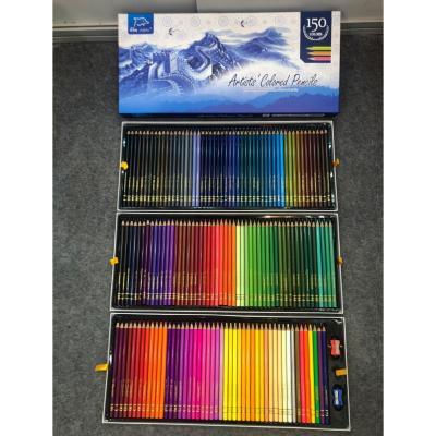 China Drawing Writing Art Supplies Set of 150pcs Colored Pencils with Two Sharpeners for Coloring Books, First Color Pre-Sharpened Pencil Set for sale