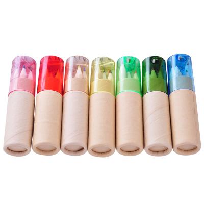 China Drawing Writing Wholesale Color Pencil With Sharpener For School Supplies for sale