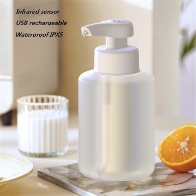 China Household 320ml Plastic Free Holder Foam Soap Dispenser Automatic Liquid Soap Dispensers Kids Foam Soap Dispenser Stylish Mist for sale