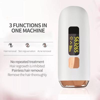 China Mini Painless 500,000 Flahses Home Hair Remover Power Laser Hair Remover Portable Face Eyebrow Machine Facial Hair Remover Machine for sale