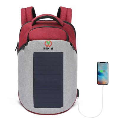 China With USB Charging Port Premium Waterproof USB Backpack Powered Panel Solar Backpack for sale