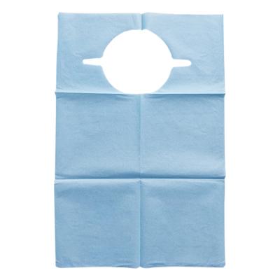 China Dental waterproof disposable paper apron for dental equipment medical consumables for sale