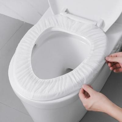 China Disposable Toilet Seat Cover Elastic Non-woven Fabric Disposable Toilet Seat Cover Travel Portable Cloth Outdoor Seat Cover for sale