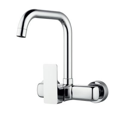 China Hot Selling Kitchen Faucets Thermostatic Wall Mounted Sink Faucet Single Handle Chrome Kitchen Faucet for sale