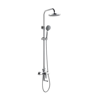 China Without Sliding Bar Factory Direct Sale Hot And Cold Wall Mounted Rain Shower Bathroom Set With Sliding Bar for sale