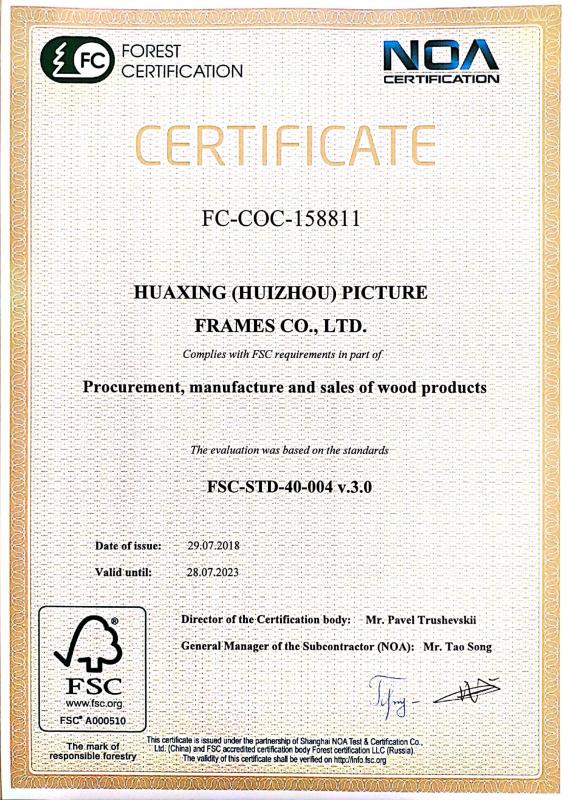 FSC - HUAXING (SHENZHEN) PICTURE FRAMES CO.,LTD