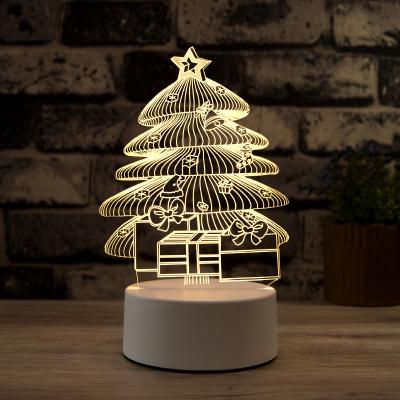 China Modern Custom Creative Anime Baby Kids Club Acrylic 3d Illusion Photo Table Desk Led Christmas Lamp Decor Night Ligh Land for sale