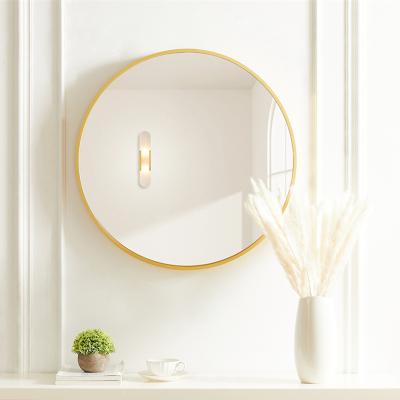 China Minimalist Circular Wall Window Home Decorative Shutter Around Wall Mirror French Decorative Mirrorsold Mirror for sale