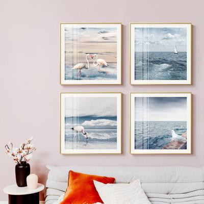 China Seaside Modern Nordic Modern Minimalist Elegant Bedroom Study Living Room Wall Painting Home Decoration for sale