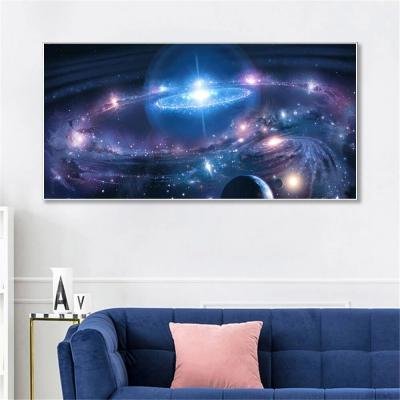 China CLASSIC Anime View Allah Black Wood Landscape Painting Posters Aesthetic Wallpaper Subtract Oil Wall Canvas Art Living Room Painting for sale